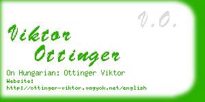 viktor ottinger business card